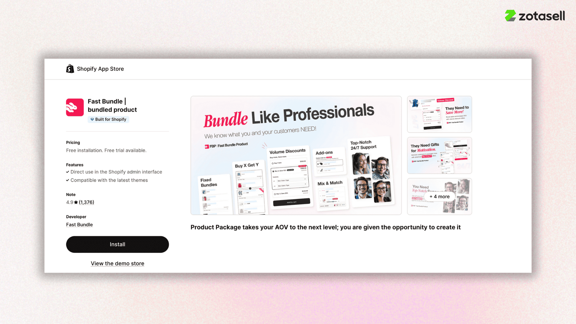 Fast Bundle Shopify upsell app 2025 – increase ROI and AOV with product bundles and discounts