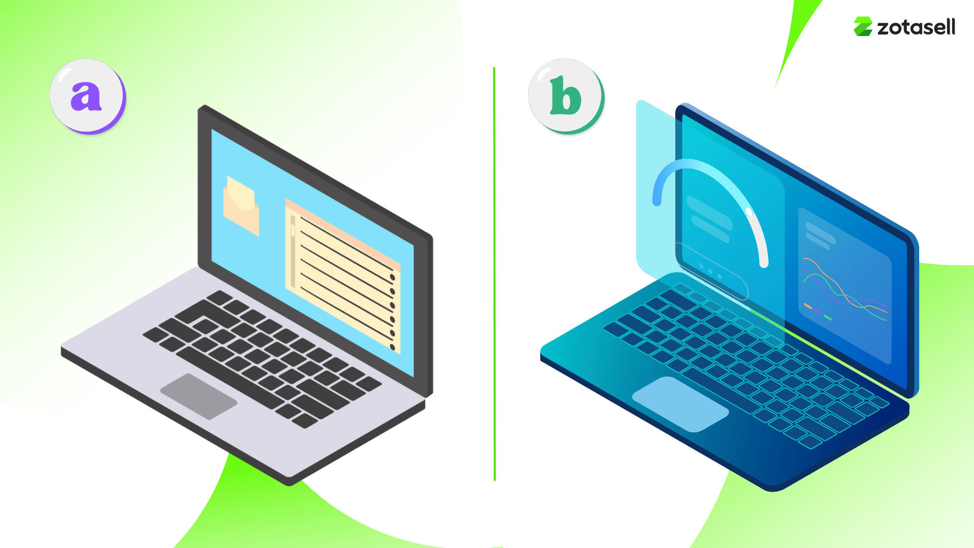 Comparison between traditional manual upsell setup and modern AI-driven upsell dashboard for eCommerce stores