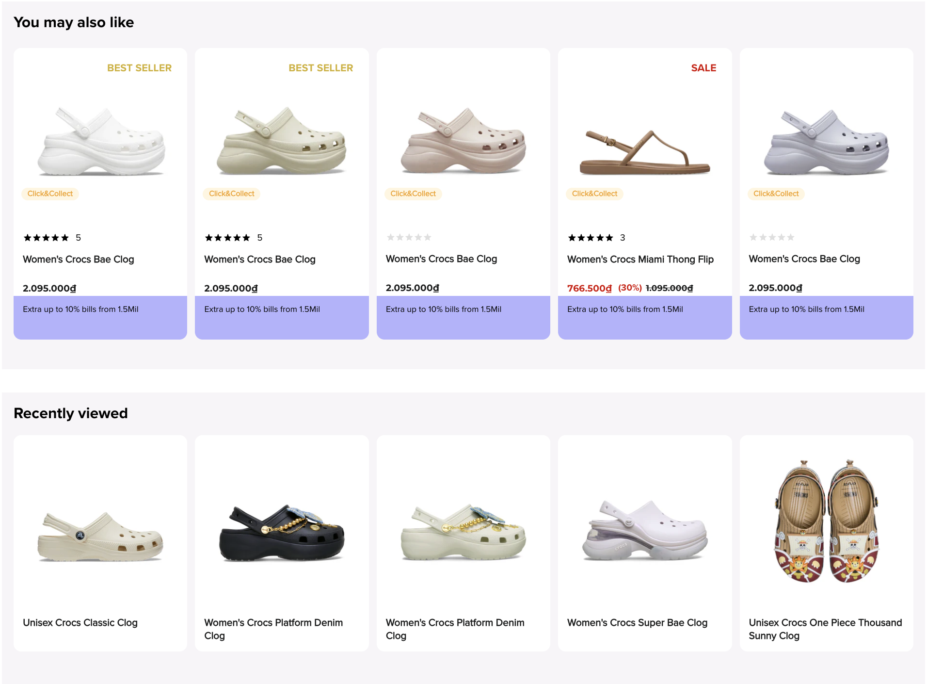 crocs-vietnam-personalized-homepage